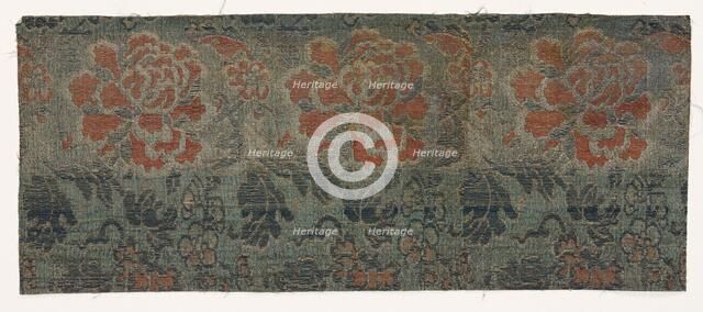 Textile Fragment, 1800s. Creator: Unknown.