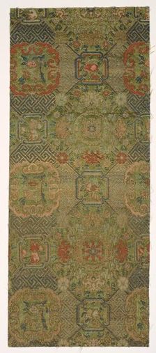 Textile Fragment, 1800s. Creator: Unknown
