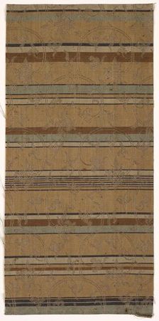 Textile Fragment, 1800s. Creator: Unknown