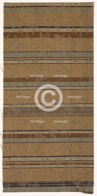 Textile Fragment, 1800s. Creator: Unknown.