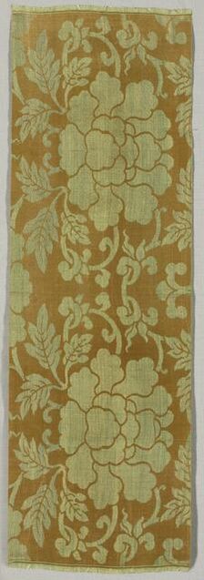 Textile Fragment, 1800s. Creator: Unknown