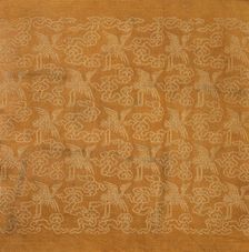 Textile Fragment, 1800s. Creator: Unknown