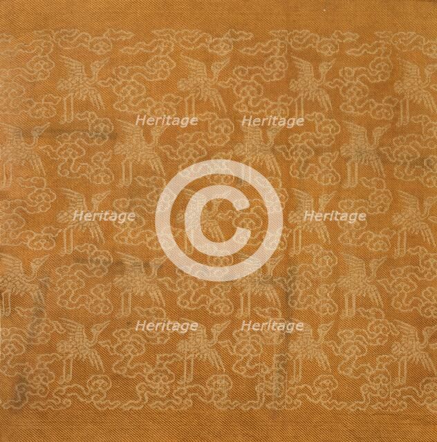 Textile Fragment, 1800s. Creator: Unknown.