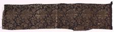 Textile Fragment, 1800s. Creator: Unknown