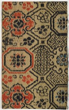 Textile Fragment, 1800s-early 1900s. Creator: Unknown