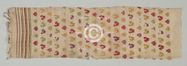 Textile Fragment, 19th century. Creator: Unknown.