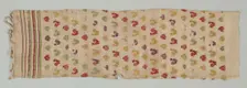 Textile Fragment, 19th century. Creator: Unknown