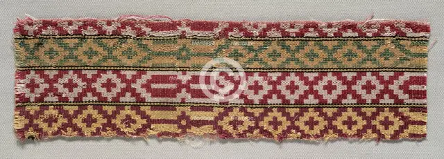 Textile Fragment, 19th century. Creator: Unknown.