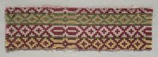 Textile Fragment, 19th century. Creator: Unknown