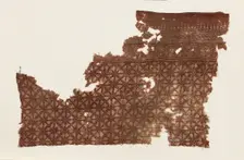 Textile fragment with interlocking spirals, 13th-14th century