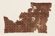 Textile fragment with interlocking spirals, 13th-14th century