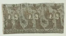 Textile Fragment with the Annunciation, 1370-1400. Creator: Unknown