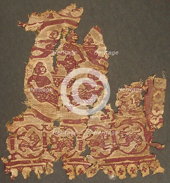 Textile Fragment, Byzantine, 4th-6th century. Creator: Unknown.