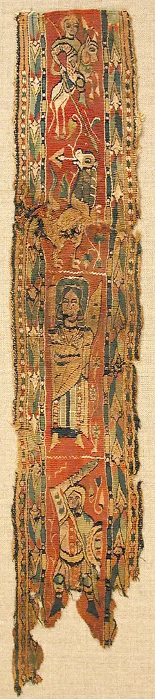 Textile Fragment, Byzantine, 6th-8th century. Creator: Unknown