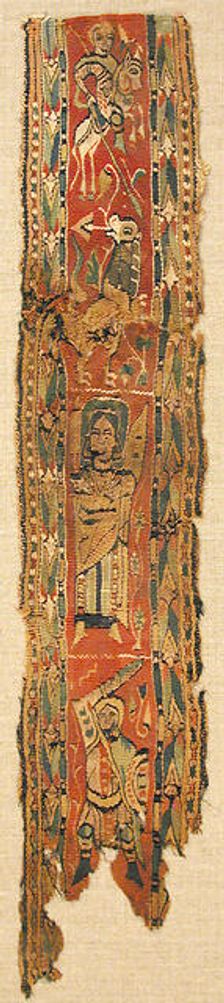 Textile Fragment, Byzantine, 6th-8th century. Creator: Unknown
