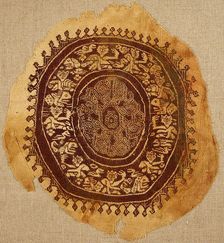 Textile Fragment, Byzantine, 8th-10th century. Creator: Unknown