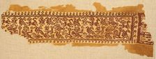 Textile Fragment, Byzantine, 8th-10th century. Creator: Unknown