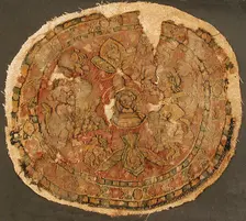Textile Fragment, Byzantine, 8th-9th century. Creator: Unknown