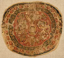 Textile Fragment, Byzantine, 8th-9th century. Creator: Unknown