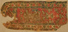 Textile Fragment, Byzantine, 8th-9th century. Creator: Unknown