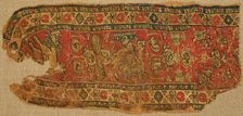 Textile Fragment, Byzantine, 8th-9th century. Creator: Unknown