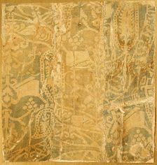 Textile Fragment, Byzantine, 8th century. Creator: Unknown