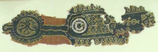 Textile Fragment, Coptic, 7th century. Creator: Unknown.