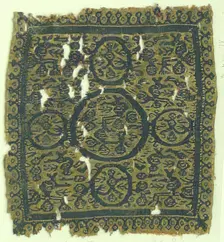 Textile Fragment, Coptic, 7th century. Creator: Unknown