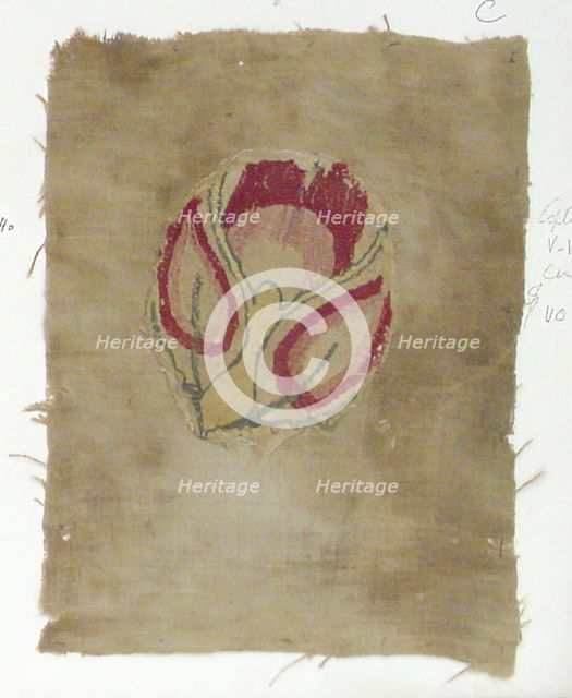Textile Fragment, Coptic, 5th-6th century. Creator: Unknown.