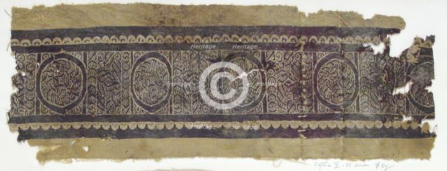 Textile Fragment, Coptic, 5th-6th century. Creator: Unknown.