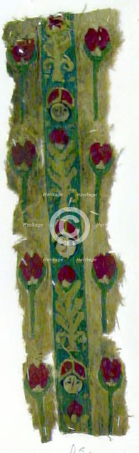 Textile Fragment, Coptic, 5th century. Creator: Unknown.