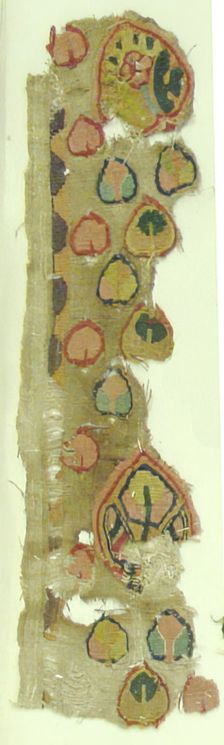 Textile Fragment, Coptic, 5th century. Creator: Unknown