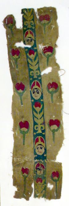 Textile Fragment, Coptic, 5th century. Creator: Unknown