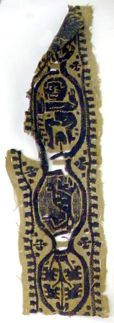 Textile Fragment, Coptic, 5th century. Creator: Unknown