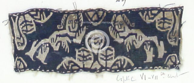 Textile Fragment, Coptic, 6th-7th century. Creator: Unknown.