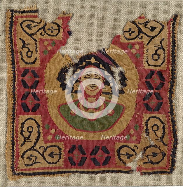 Textile Fragment, Coptic, 6th-7th century. Creator: Unknown.