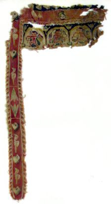 Textile Fragment, Coptic, 6th century. Creator: Unknown