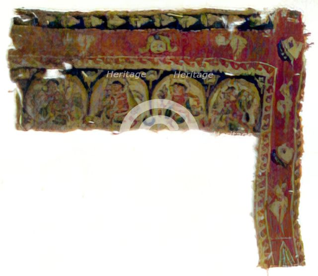Textile Fragment, Coptic, 6th century. Creator: Unknown.