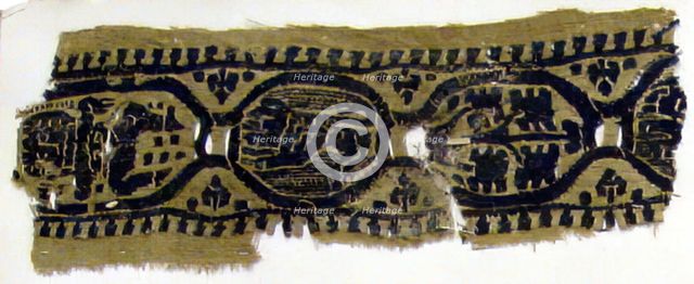 Textile Fragment, Coptic, 6th century. Creator: Unknown.