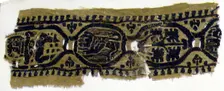 Textile Fragment, Coptic, 6th century. Creator: Unknown