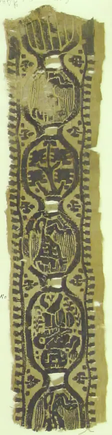 Textile Fragment, Coptic, 6th century. Creator: Unknown