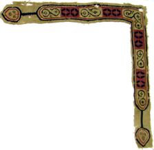 Textile Fragment, Coptic, 6th century. Creator: Unknown