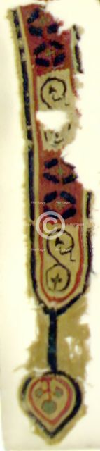 Textile Fragment, Coptic, 6th century. Creator: Unknown.