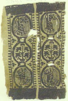Textile Fragment, Coptic, 6th century. Creator: Unknown