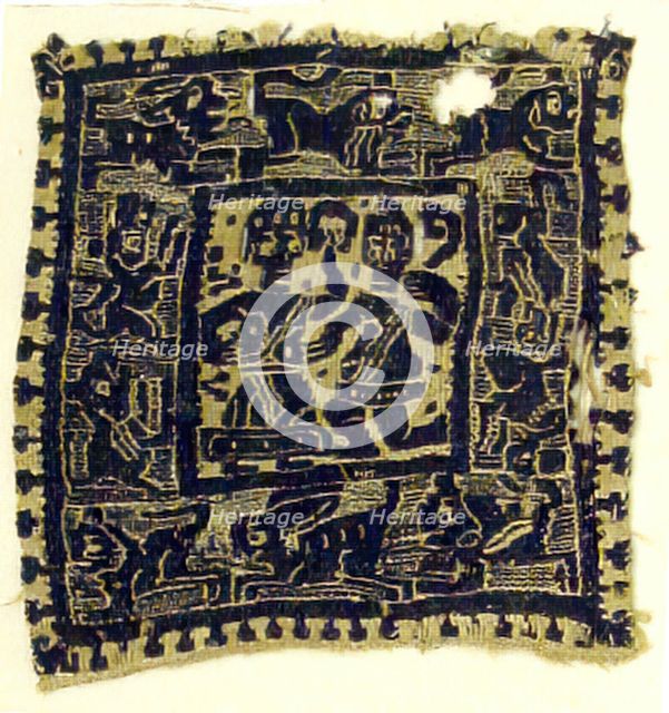 Textile Fragment, Coptic, early 6th century. Creator: Unknown.