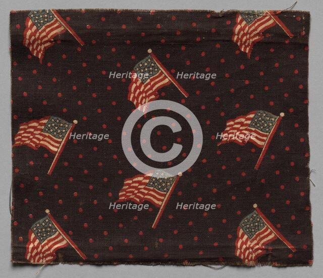 Textile Fragment, early 19th century. Creator: Unknown.