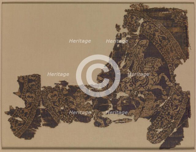 Textile Fragment, Egypt or Syria, 8th century. Creator: Unknown.