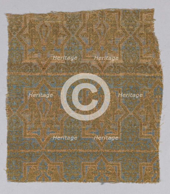 Textile Fragment from the Chasuble of San Valerius, Spain, 13th century. Creator: Unknown.