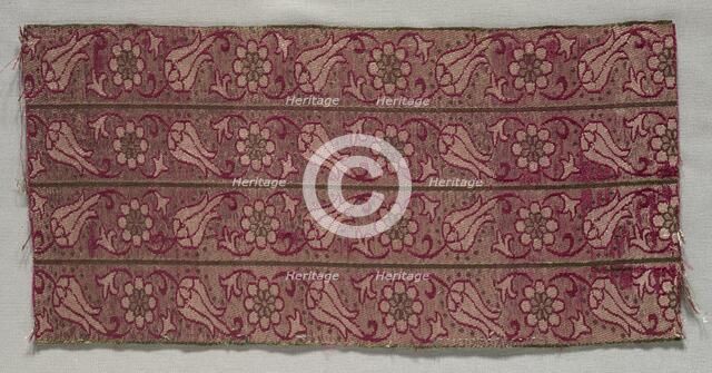 Textile Fragment, late 17th century. Creator: Unknown.
