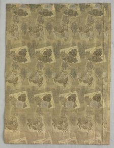 Textile Fragment, late 1800s-early 1900s. Creator: Unknown